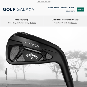 Now Available! Callaway Apex 21 Black Irons