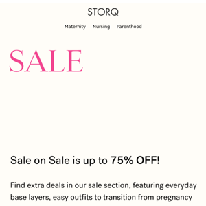 Up to 75% OFF select styles