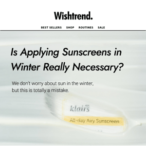 Is Applying Sunscreens in Winter Really Necessary?❄️