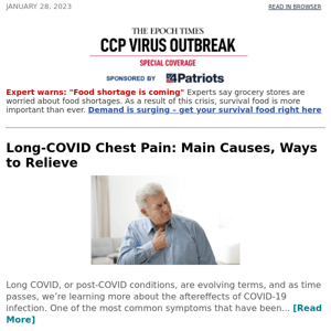 Long-COVID Chest Pain: Main Causes, Ways to Relieve