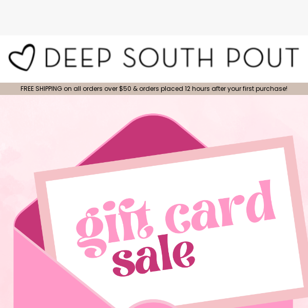 GIFT CARD SALE 🎉