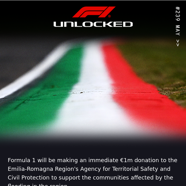 F1 community supports Emilia-Romagna relief efforts