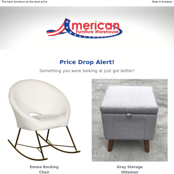 Price Drop Alert: Emma Rocking Chair has a new, lower price.