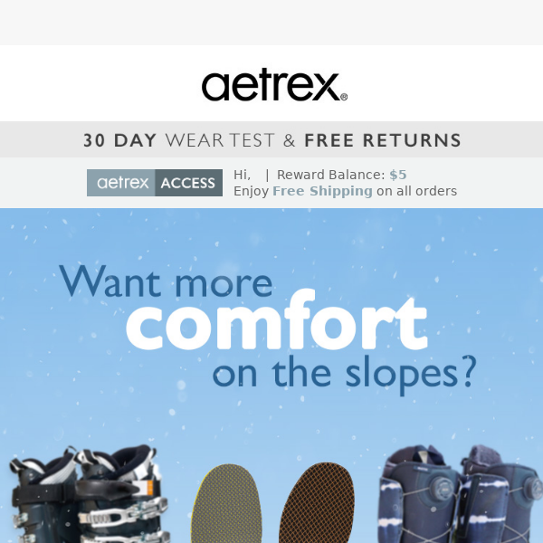 Re-Discover Comfort on the Slopes with Aetrex Insoles ⛷️🎿