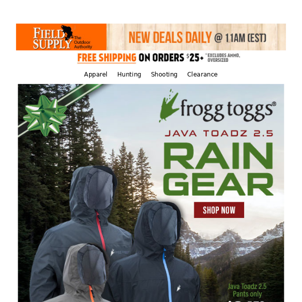 🐸🎁 Frogg Toggs Java Toadz 2.5 Jackets from $39...Pants $35