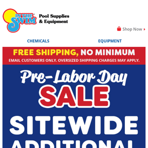 ⏰ Get ready for Labor Day! (Save Sitewide Now)