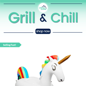 Grill & Chill- 33% OFF Large Inflatable Unicorn Pool Float