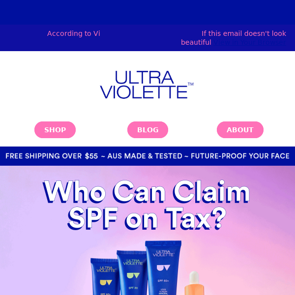 Claim your SPF at tax time!