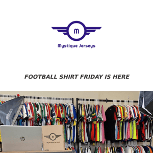 It's Football Shirt FridayMystique Jerseys!