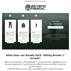 Get fully kitted with our BUNDLE PACKS! 🍁
