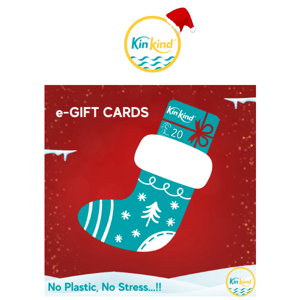 Last minute gift? KinKind instant e-Gift Cards