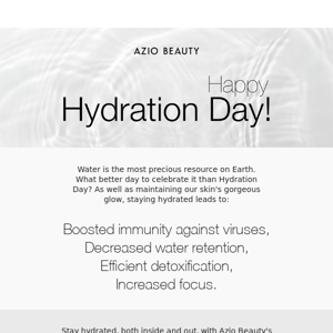 Happy Hydration Day! 💧