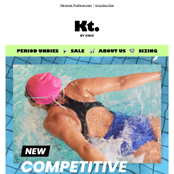 NEW Competitive Period Swimwear - Knix Teen