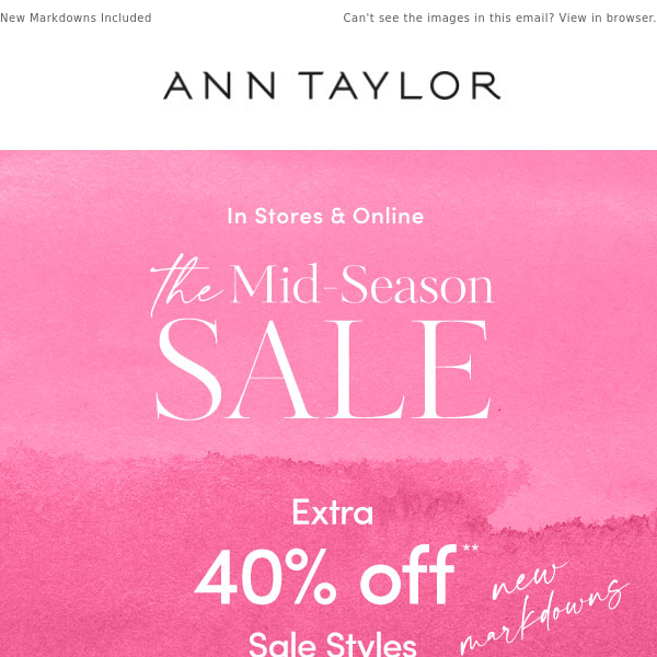 The Mid-Season Sale Starts Right Now