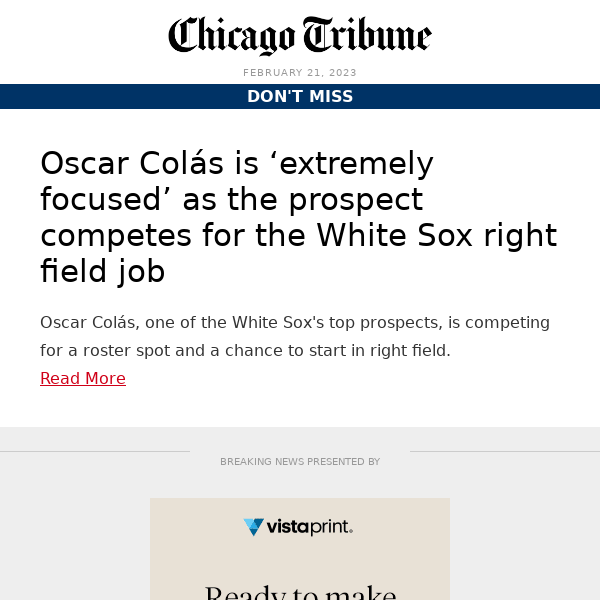 Oscar Colás competing for White Sox RF job