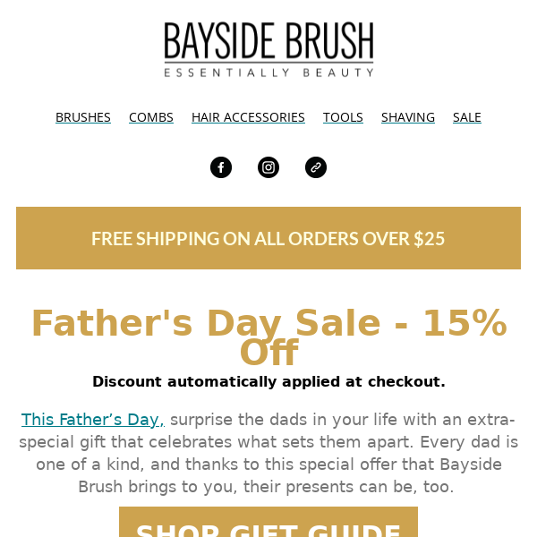 Dad-Worthy Gifts! 15 Off Father's Day Collection