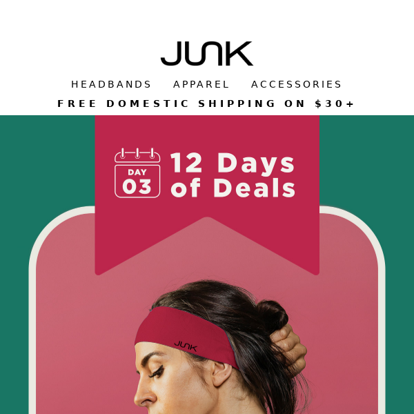 Day 3 of 12 Days of Deals from JUNK