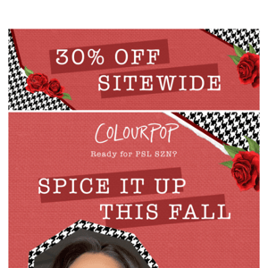 30% OFF ur fall must-haves 🍂