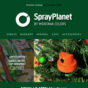 MTN Hardcore Fat Cap Holiday Ornament - sprayplanet