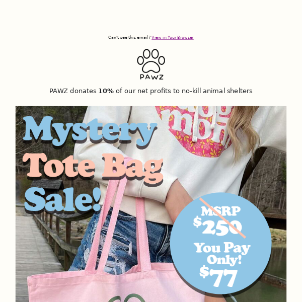 It's HERE! Your chance to get a Mystery Tote