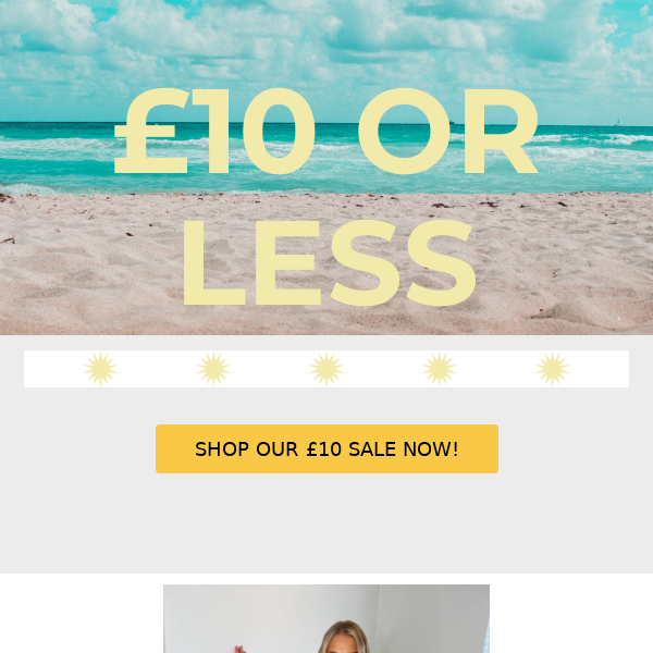 MEGA SALE - £10 OR LESS - GRAB A BARGAIN TODAY!