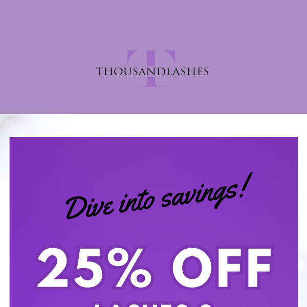 Pssst! 🤑 25% OFF Tweezers & Lashes – Dive In!