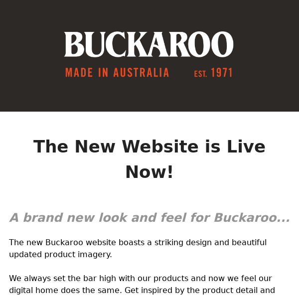 NEW - Buckaroo Aussie Website Launched!