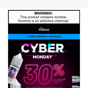 Cyber Monday is HERE! 🤖 💨