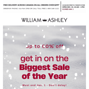 Get in on the biggest sale of the year!