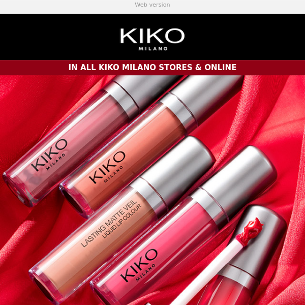 Try the Lasting Matte Veil Liquid Lip Colour - Kiko Milano