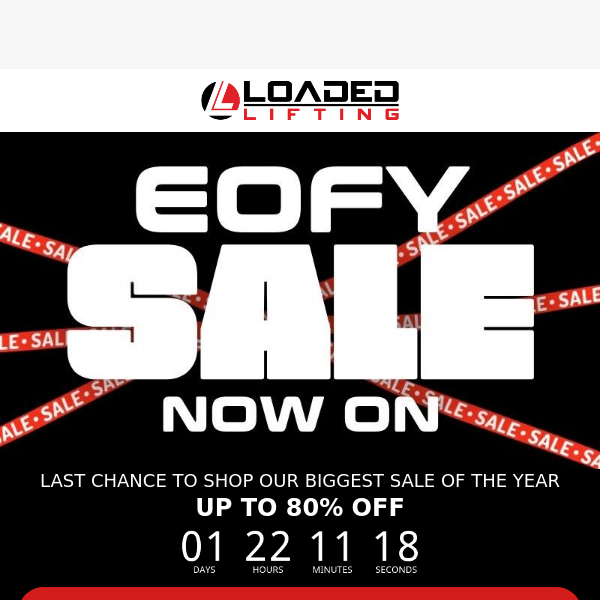 Last Chance: Save up to 80% in EOFY Sale 💸