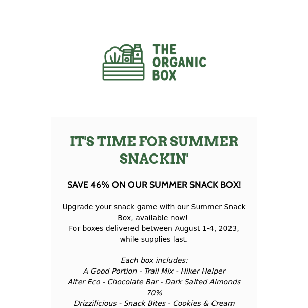 Our summer snack box is BACK!