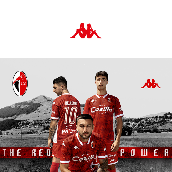 SSC Bari ⚪🔴 Scopri la Kombat 2024 Away