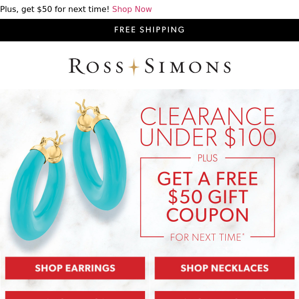 Ross simons discount code sale