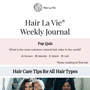 💖 Hair La Vie, 7 essentials all hair types love.