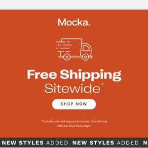 FREE Shipping Sitewide. Ends Monday 🚚