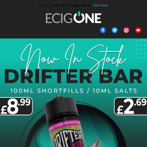 🤩 NEW DRIFTER BAR SALTS & SHORTFIL NOW IN STOCK 🤩