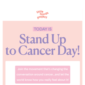 Stand Up to Cancer Day!