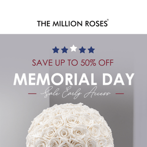 Exclusive Early Access: Memorial Day Sale 🇺🇸