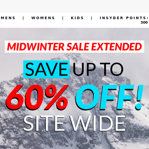 Sale Extended - Up To 60% OFF.