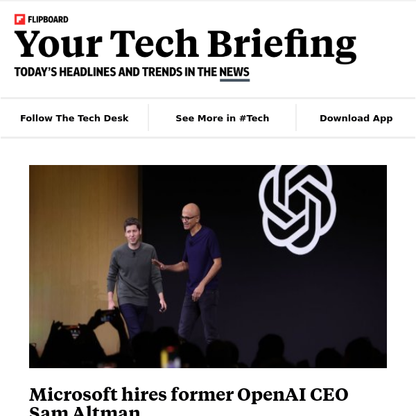 Your Monday tech briefing