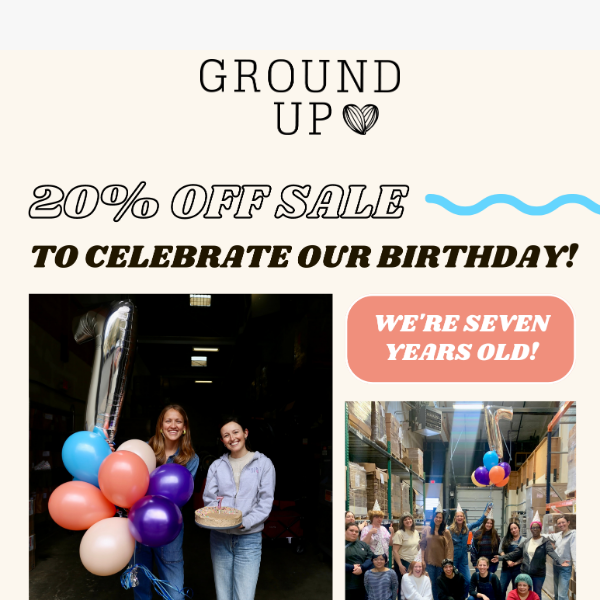 It's our birthday sale! 🎂