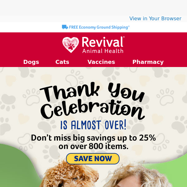 YOUR Sale is Almost Over! Don't Miss Out! - Revival Animal Health