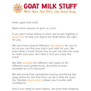 🐐It's time to try Goat Milk Stuff 🐐