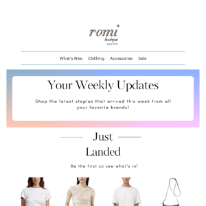 Your Weekly Update Is Here