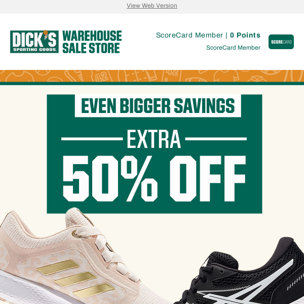 📣 Find even bigger savings with an extra 50% off footwear!**