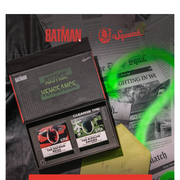 The Batman Limited Edition Dr. Squatch Collector's Box