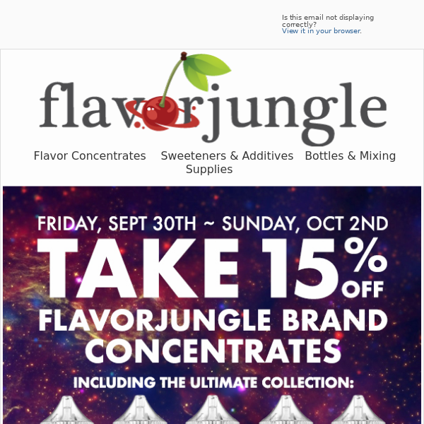 TAKE 15% OFF at FlavorJungle.com