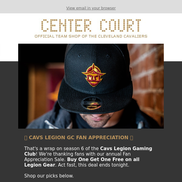 Center Court: the Cleveland Cavs Team Shop