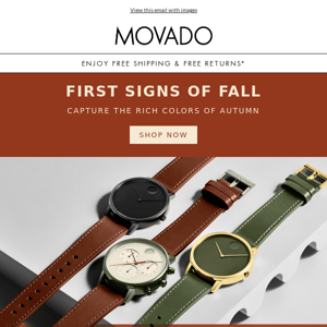 Fall in love with the autumnal watches
